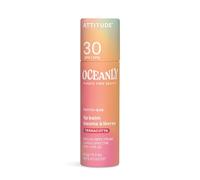 Attitude Oceanly Plastic Free Beauty balsamo tonificante per labbra SPF 30 colore Terracotta 8.5 g