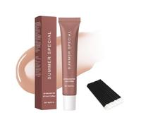 Balsamo Labbra Summer Butter Lip Gloss - Idratante E Lucidante Istantaneo, Cura Lenitiva per Labbra Secche E Screpolate, Maschera Labbra Tintata Con 50 Pennelli - Vegan E Naturale - #3Iced Coffee