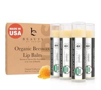 Balsamo labbra The Original privo di aromi e non profumato (Confezione da 4) - Trattamento labbra 100% Naturale alla cera d'api con Aloe Vera & vitamina E - Nutre e ripara labbra secche e screpolate. Made in the USA by Beauty by Earth