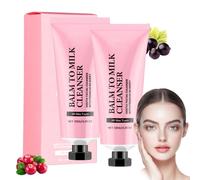 Balsamo Latte Detergente, Detergente Viso, Detergente Viso Ricco Di Piante, Deterge Efficacemente La Pelle Da Trucco E Impurità, Doppio Struccante Esfoliante Delicato (2 pz)