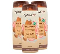 Balsamo LATTE DI MANDORLA E KARITÉ Let's Curly! Nutriente, Per Capelli Ricci. Lasciati Avvolgere Dal Dolce Profumo Dalle Note Calde e Intense 300ml (3 Flaconi)