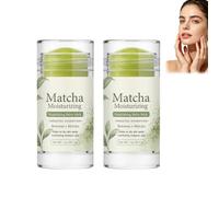 Balsamo Matcha di sego di manzo, bastoncino solido idratante per viso e corpo, balsamo nutriente non grasso per pelle secca, consistenza montata, idratazione profonda e cura lenitiva (2PCS)