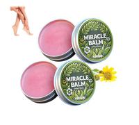 Balsamo Miracle, crema lenitiva per schiena, piedi e corpo, crema comfort per piante per un supporto rilassato, vitamina E naturale, idratante e adatto a tutti i tipi di pelle (2 pezzi)