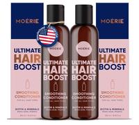 Balsamo Moérie anticaduta capelli donna e uomo, capelli più lunghi e pieni, volumizzante capelli vegan friendly, senza parabeni e silicone, per tutti i capelli, contro la caduta dei capelli (250 ml)x2