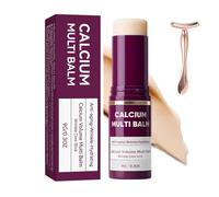 Balsamo multi-vincolo di calcio, volume di calcio Multi balsamo con bastoncino di massaggio, bastoncino per nuclei, anti-invecchiamento, pelle idratante, rassodante, adatto a occhi, viso (1pc)