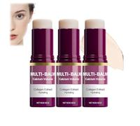 Balsamo multi-vitaminico al calcio, crema viso anti-invecchiamento, rassodante, stick idratante al collagene, stick riparatore contorno occhi antirughe, idratante intensivo, adatto per gli occhi (3