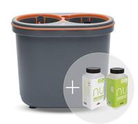 Balsamo NU® con spazzola pulente e pastiglie per bicchieri - Lavavetri per bicchieri, detergente per bicchieri