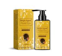 Balsamo Nutriente For Il Colore Dei Capelli Neri - Formula A Base Vegetale, Tintura Rapida In 15 Minuti, Applicazione In 1 Passaggio For Lisci E Lucenti, Uomini Donne(Brown)