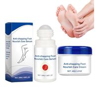 Balsamo nutriente riparatore per piedi anti-screpolature, lozione idratante naturale, crema riparatrice per talloni screpolati, formula leggera, applicazione multi-area (A+B)