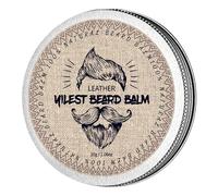 Balsamo per barba con profumo di sandalo - Cera per barba - Stylt, rafforza e fa barbe e baffi morbidi - Regali per uomini (LEATHER)