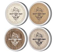 Balsamo per barba con profumo di sandalo - Cera per barba - Stylt, rafforza e fa barbe e baffi morbidi - Regali per uomini (VANILLA+LEATHER+CIGAR+CEDAR WOODS+)