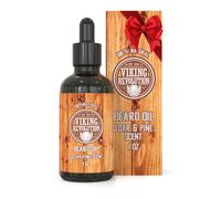 Balsamo per barba Viking Revolution - Profumo completamente naturale di cedro e pino con oli di argan e jojoba - Ammorbidisce e rinforza barba e