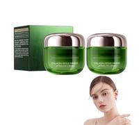 Balsamo per gli occhi al peptide di collagene - Rassodante e illuminante per occhiaie e borse, crema idratante anti-età per rassodare l'aspetto, per la maggior parte dei tipi di pelle (2 scatole)