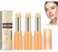 Balsamo per gli occhi illuminante alla vitamina C, bastoncino per gli occhi rinfrescante e idratante per gonfiore e occhiaie, crema per gli rassodante idratante portatile (3 PCS)