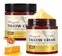 Balsamo per il Viso al Sego e al Miele, 100% Naturale Nutrito con Erba Sego di Manzo, Idratante di, Beef Tallow Face Cream, Beef Tallow Skincare, Riduce le linee Sottili,Riparare Tutti i Tipi di Pelle