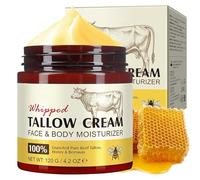 Balsamo per il Viso al Sego e al Miele, Tallow and Honey Balm, 100% Naturale Nutrito con Erba, Beef Tallow Skincare per Barriera Cutanea Rinforzata, Idratazione Profonda, Lenisce la Secchezza