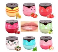 Balsamo per labbra, 8 pezzi, balsamo per le labbra, balsamo per le labbra, set di lucidalabbra, idratante, per la cura delle labbra, con colore, idea regalo per ragazze e ragazze