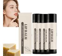 Balsamo per labbra all'olio di argan con cera d'api e olio di cocco per labbra secche, balsamo per labbra molto secche, idratante e idratante per uomini e donne (4)