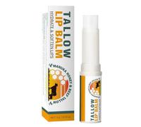 Balsamo per labbra con sego di manzo, naturale per la cura delle labbra, pellicola grassa protettiva e consistenza morbida, prima di applicare il rossetto, 5 g