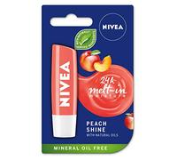 Balsamo per labbra Nivea Shine alla pesca, 4,8 g, confezione da 1 pezzi, (etichetta in lingua italiana non garantita)