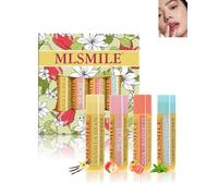 Balsamo per le labbra, 5 g, 4 pezzi, set regalo idratante a lunga durata, per labbra secche screpolate, idratanti e nourishing, rossetto nutriente per uomini e donne