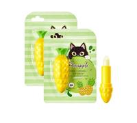 Balsamo per le labbra con ananas, balsamo per le labbra, previene il rossetto, previene il rossetto e rende le labbra morbide e comode, morbide e piene, previene lo sfregamento, adatto a tutti i tipi