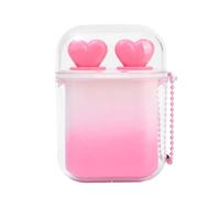 Balsamo per le labbra, labbra glassa Earphone Creative 2 in 1 Colore labbro