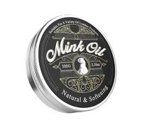 Balsamo Per Pelle Con Olio Di Visone - 100 G Di Pasta Pulitore Ammorbidente Completamente Naturale, Formula Di Restauro Della Cura Della Pelle Profonda, Balsamo Di Protezione Nutriente |