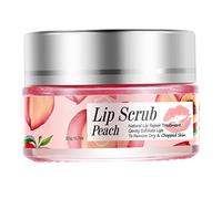 Balsamo riparatore labbra al gusto pesca, crema da notte idratante per la notte con scrub labbra idratante esfoliante