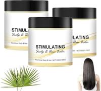 Balsamo stimolante per cuoio capelluto e capelli, crema nutriente al karité e ai capelli, olio nutriente per cuoio capelluto e capelli più spessi
