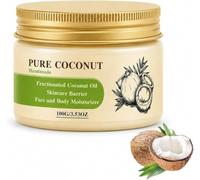 Balsamo viso al cocco, idratante viso e corpo a rapido assorbimento e non unto, siero leggero per capelli e olio vettore, trattamento viso vegano - 100 ml