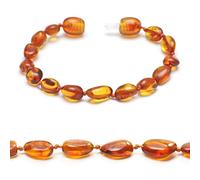 Baltic Secret Selected Baltic Amber Bracciale in vera ambra - Gioielli del Mar Baltico - Bracciale grezzo anti-stress in perle di ambra baltica - Gioielli in vera ambra - Popolare come bracciale, 13