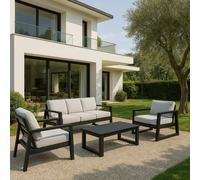 Baltic Set Salotto Antracite Completo di Cuscini Bizzotto