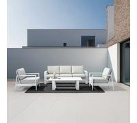 Baltic Set Salotto Bianco Completo di Cuscini Bizzotto