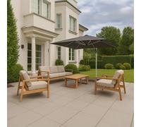 Baltic Set Salotto Naturale Completo di Cuscini Bizzotto