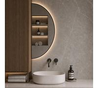 Baltica Design Aluma specchio 60x120 cm con illuminazione nero 5904107934532