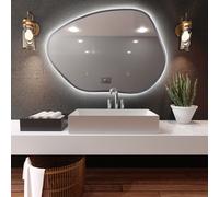 Baltica Design Bright Stain I specchio 60x43 cm con illuminazione argento 5904107918884