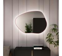 Baltica Design Bright Stain I specchio 70x50 cm con illuminazione rosa 5904107931326