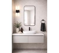 Baltica Design Stone Aura specchio 60x90 cm nero 5904107932965