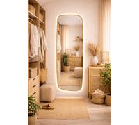 Baltica Design Stone Calm specchio 50x155 cm con illuminazione oro 5904107932590