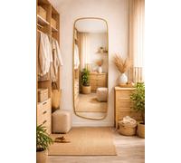 Baltica Design Stone Calm specchio 50x155 cm oro 5904107932934