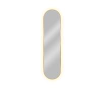 Baltica Design Tiny Border Pastille specchio 60x90 cm ovale con illuminazione oro 5904107926254