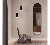Baltica Design Tiny Border Pastille specchio 60x90 cm ovale nero 5904107924359