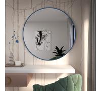 Baltica Design Tiny Border Round specchio 80x80 cm rotonda blu 5904107930435