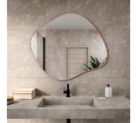 Baltica Design Tiny Border Stain III specchio 50x43 cm rosa 5904107931784