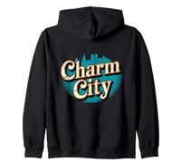 Baltimora Charm City Classic Maryland Pride Urban Felpa con Cappuccio