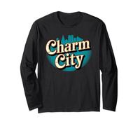Baltimora Charm City Classic Maryland Pride Urban Maglia a Manica