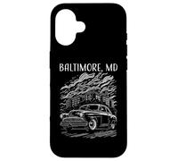 Baltimora Maryland - Auto d'epoca industriale, design vintage Custodia per iPhone 16