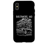 Baltimora Maryland - Auto d'epoca industriale, design vintage Custodia per iPhone X/XS