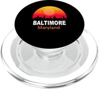 Baltimore Maryland Vintage Sunset Retro City State USA PopSockets PopGrip per MagSafe